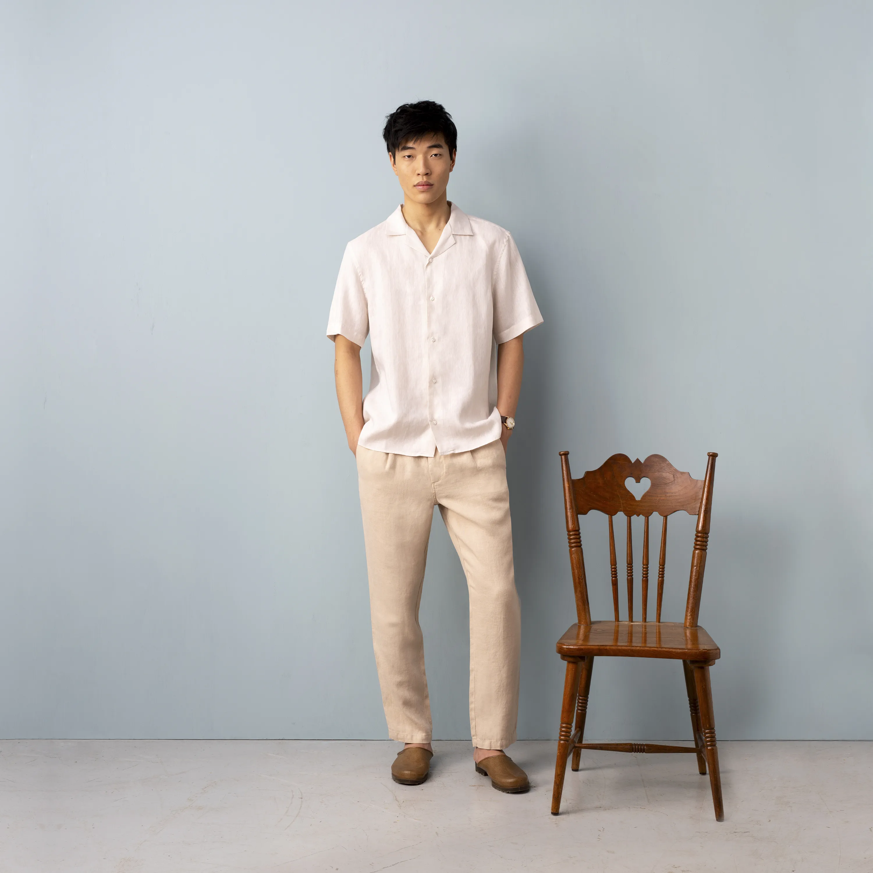 CAMP-COLLAR STRIPE LINEN - Image 6