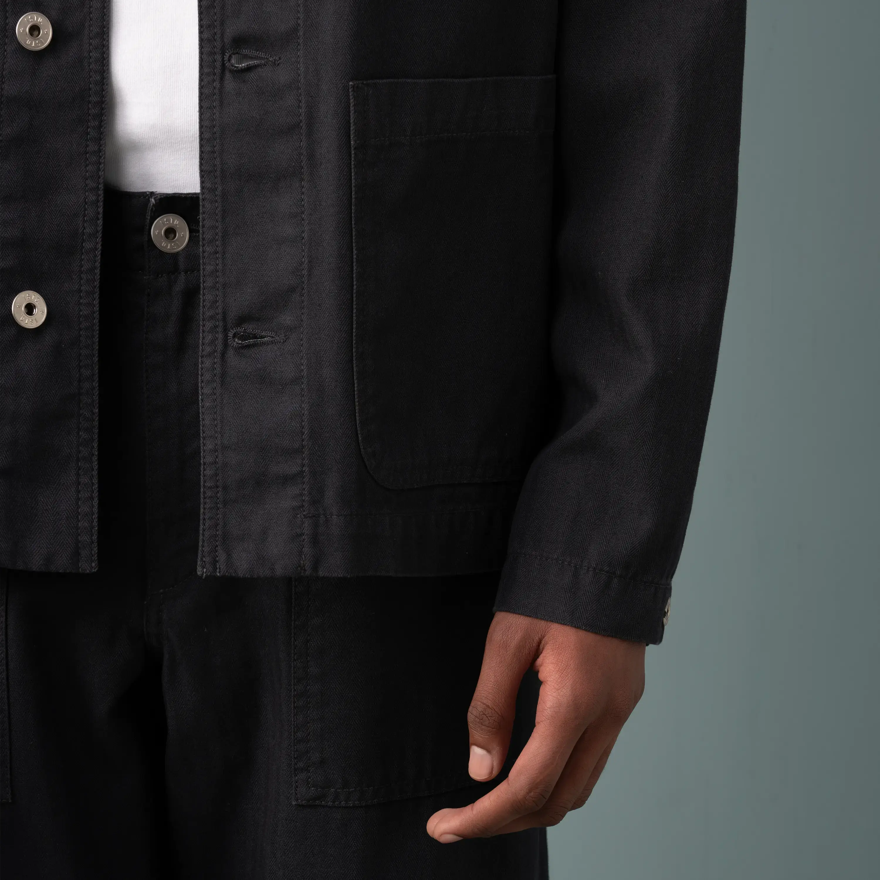 HERRINGBONE UTILITY JACKET - Image 4