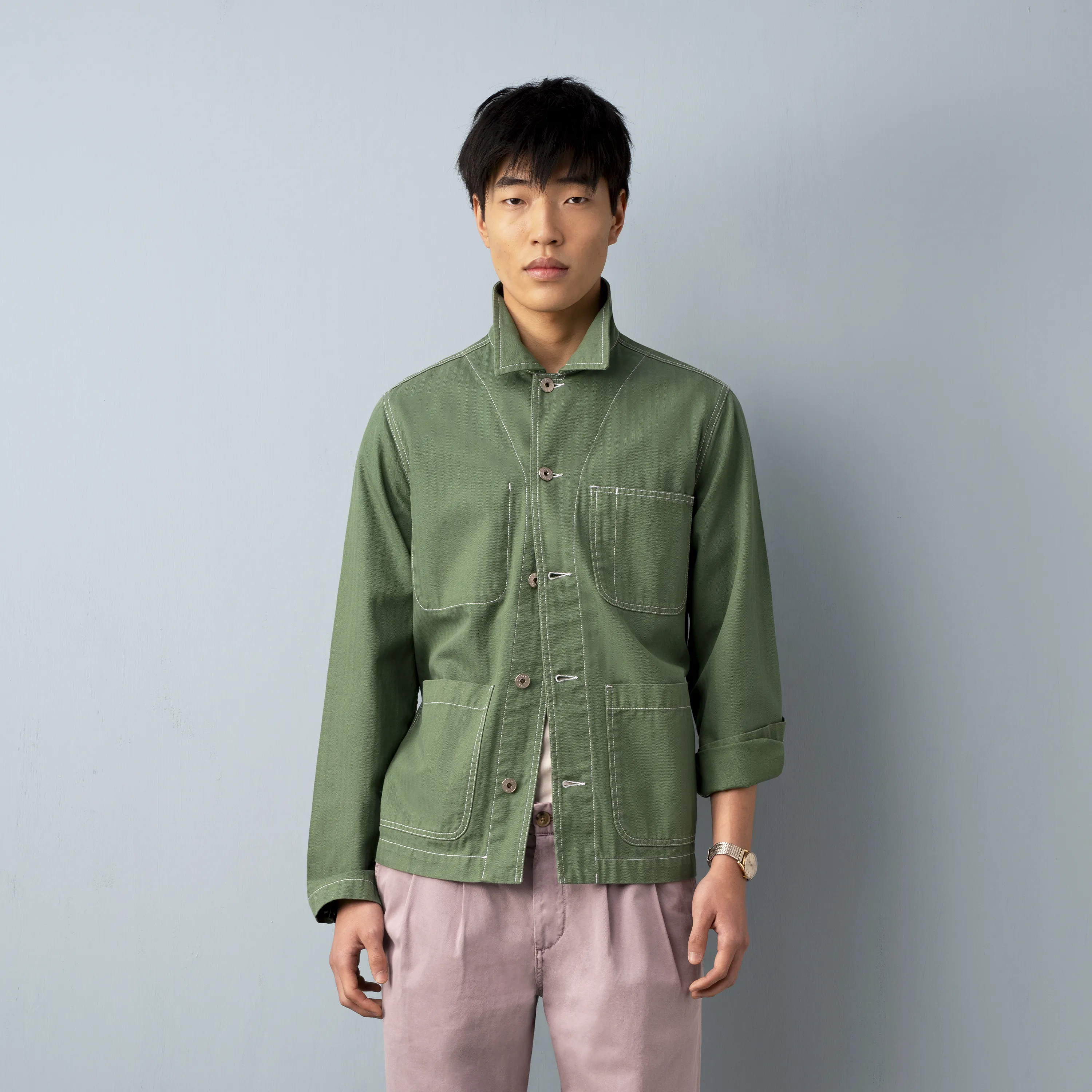 HERRINGBONE UTILITY JACKET - Image 2