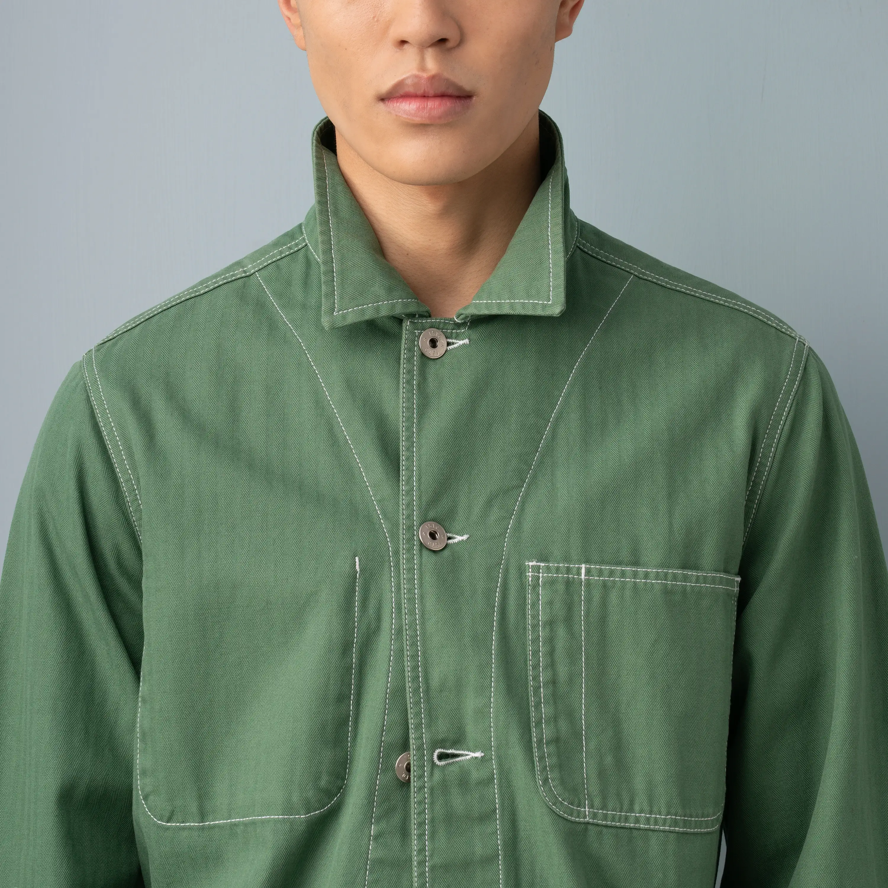 HERRINGBONE UTILITY JACKET - Image 3
