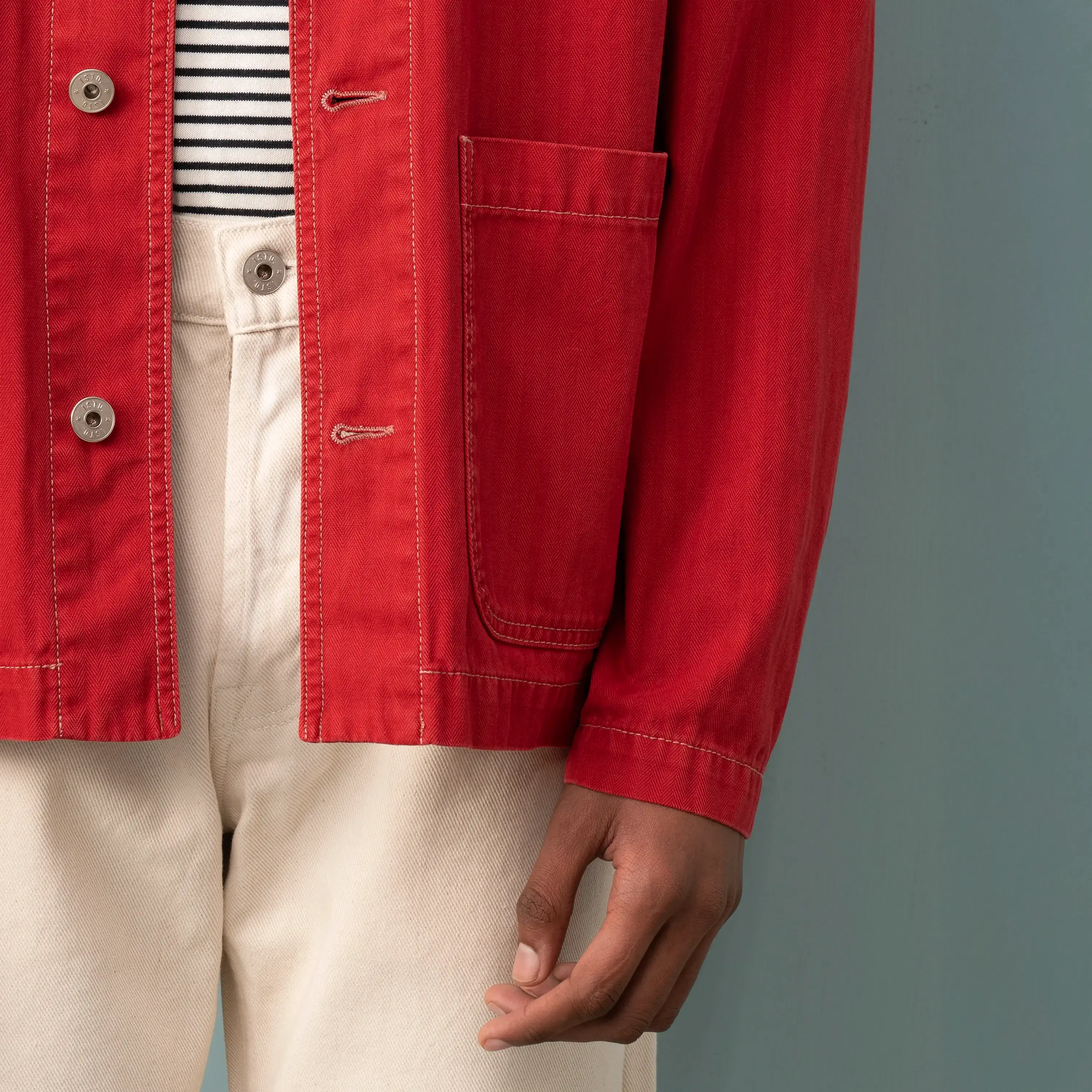 HERRINGBONE UTILITY JACKET - Image 4