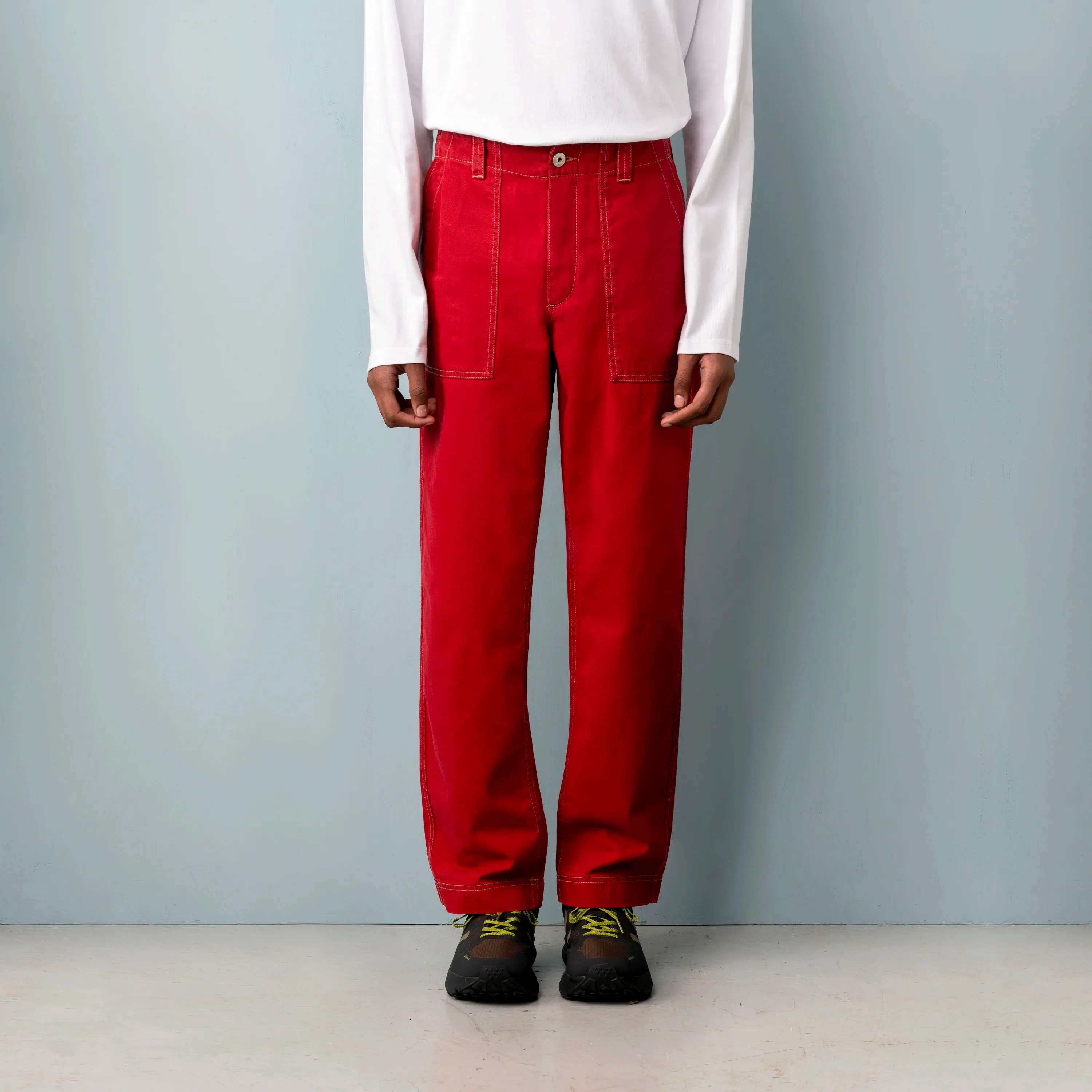 HERRINGBONE UTILITY TROUSERS - Image 2
