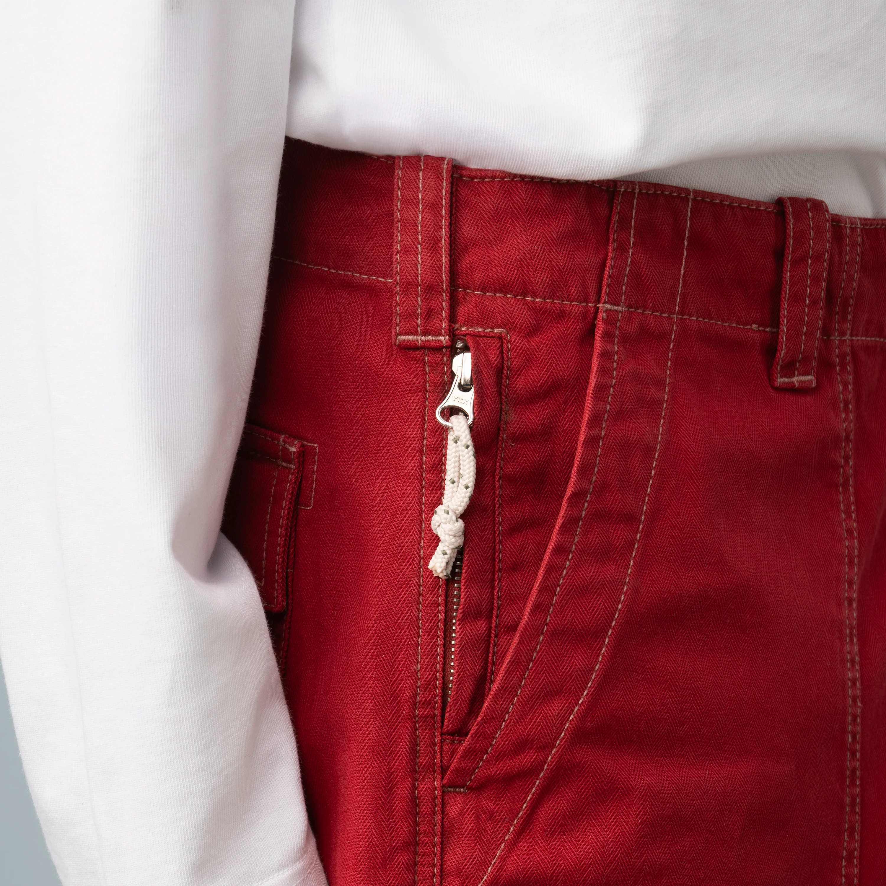 HERRINGBONE UTILITY TROUSERS - Image 3