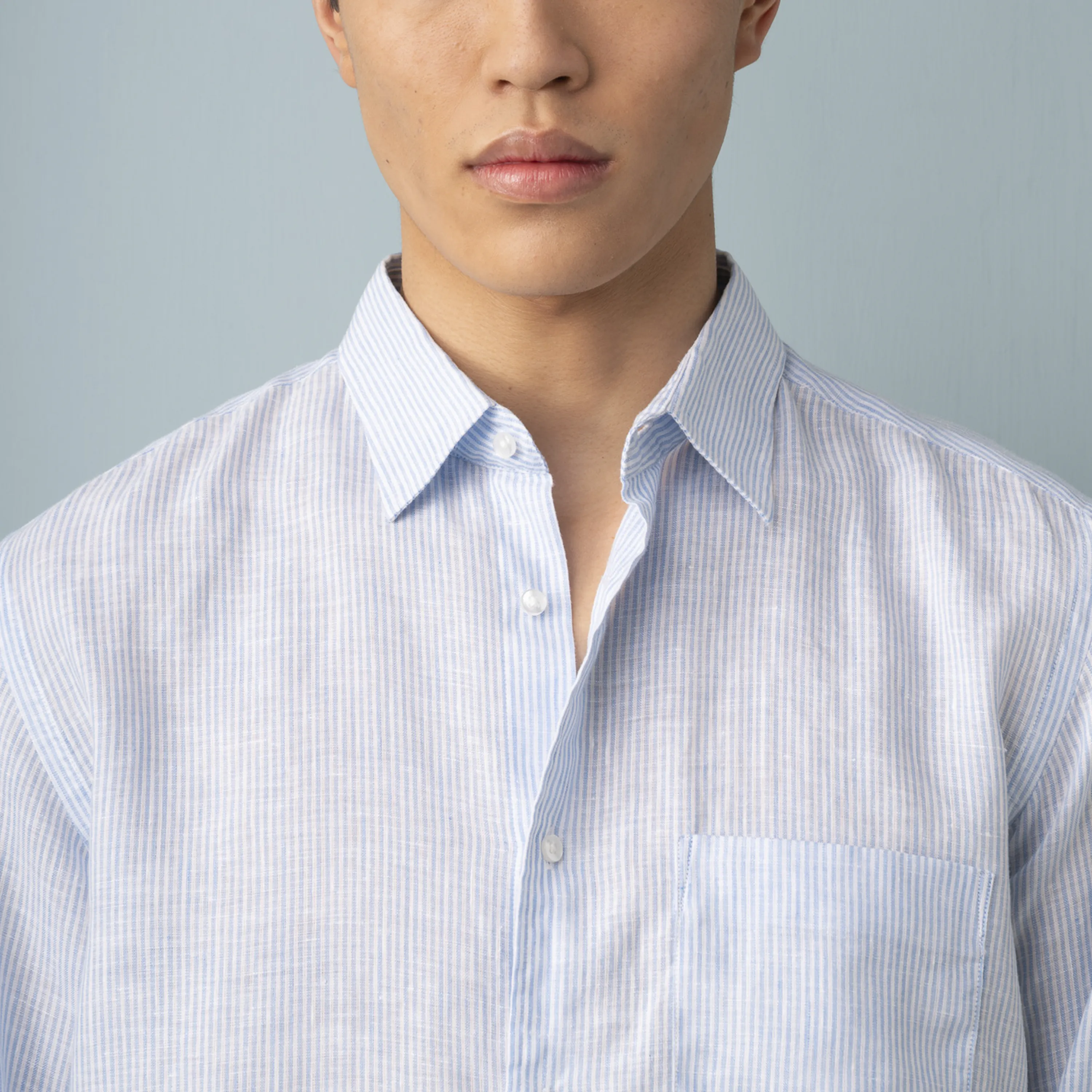 STRIPED LINEN SHIRT - Image 3