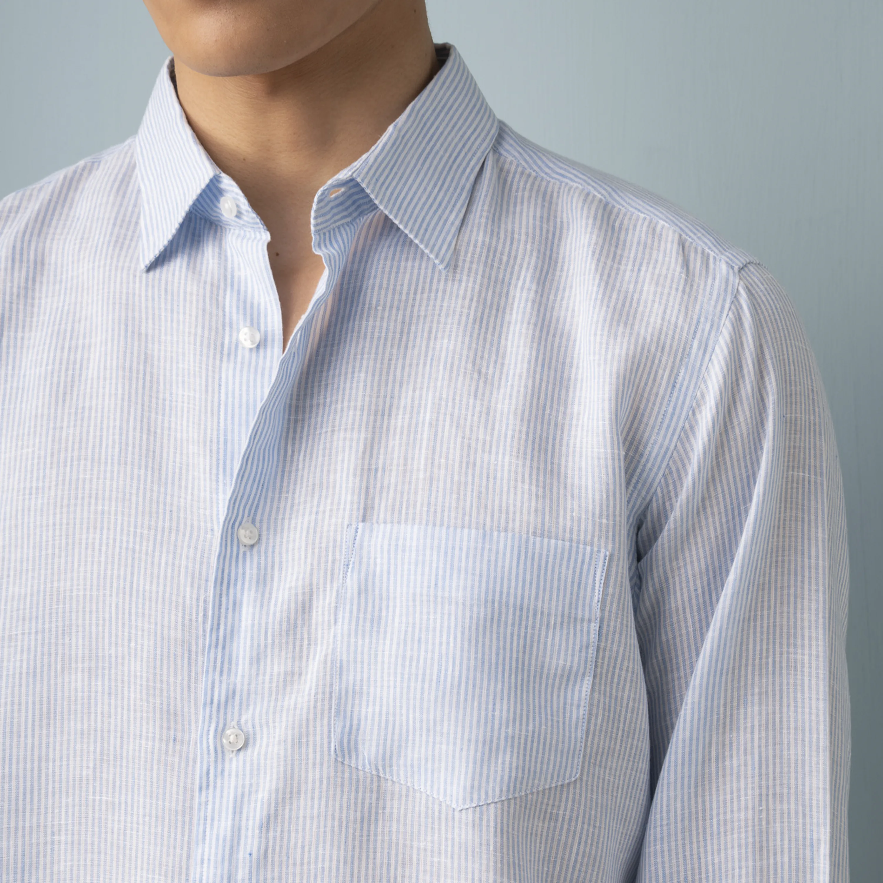 STRIPED LINEN SHIRT - Image 4