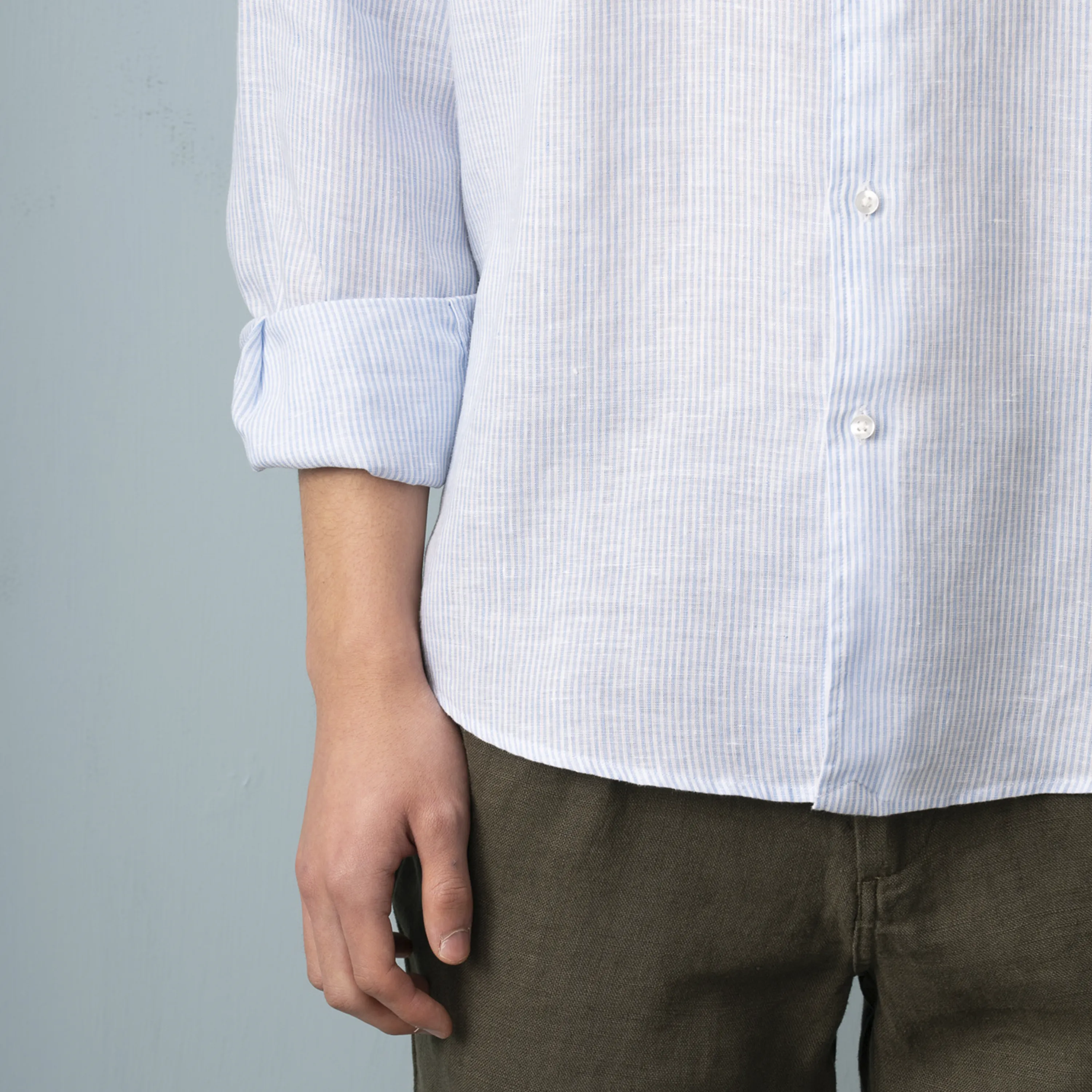 STRIPED LINEN SHIRT - Image 5