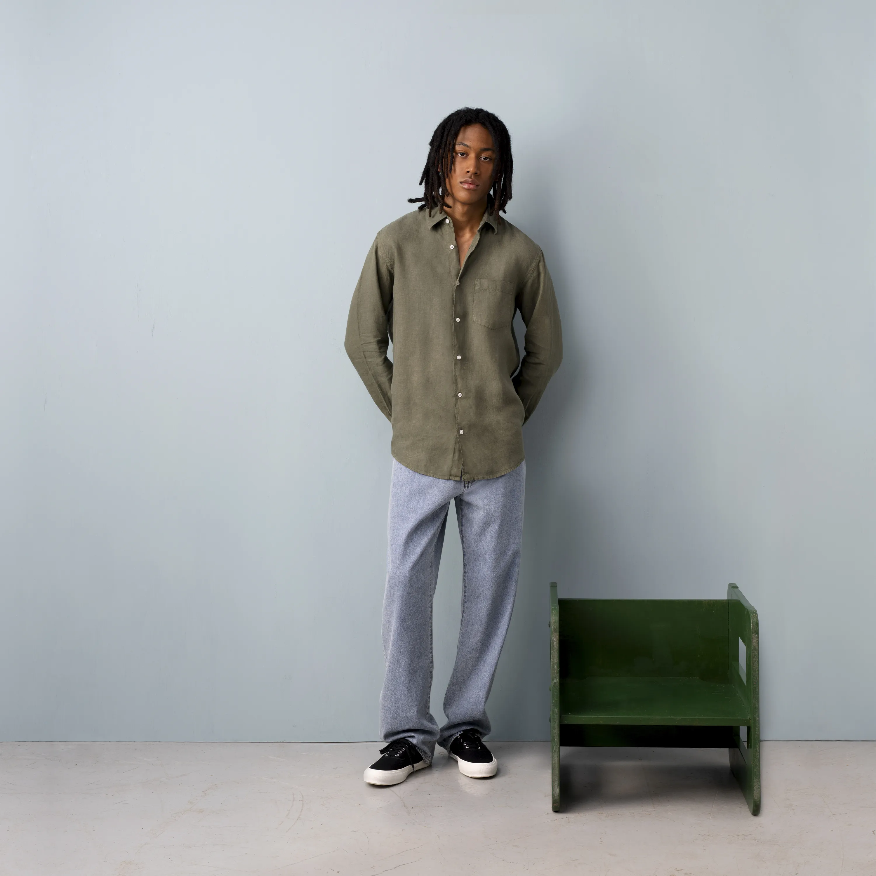 PINSTRIPE LINEN SHIRT - Image 8