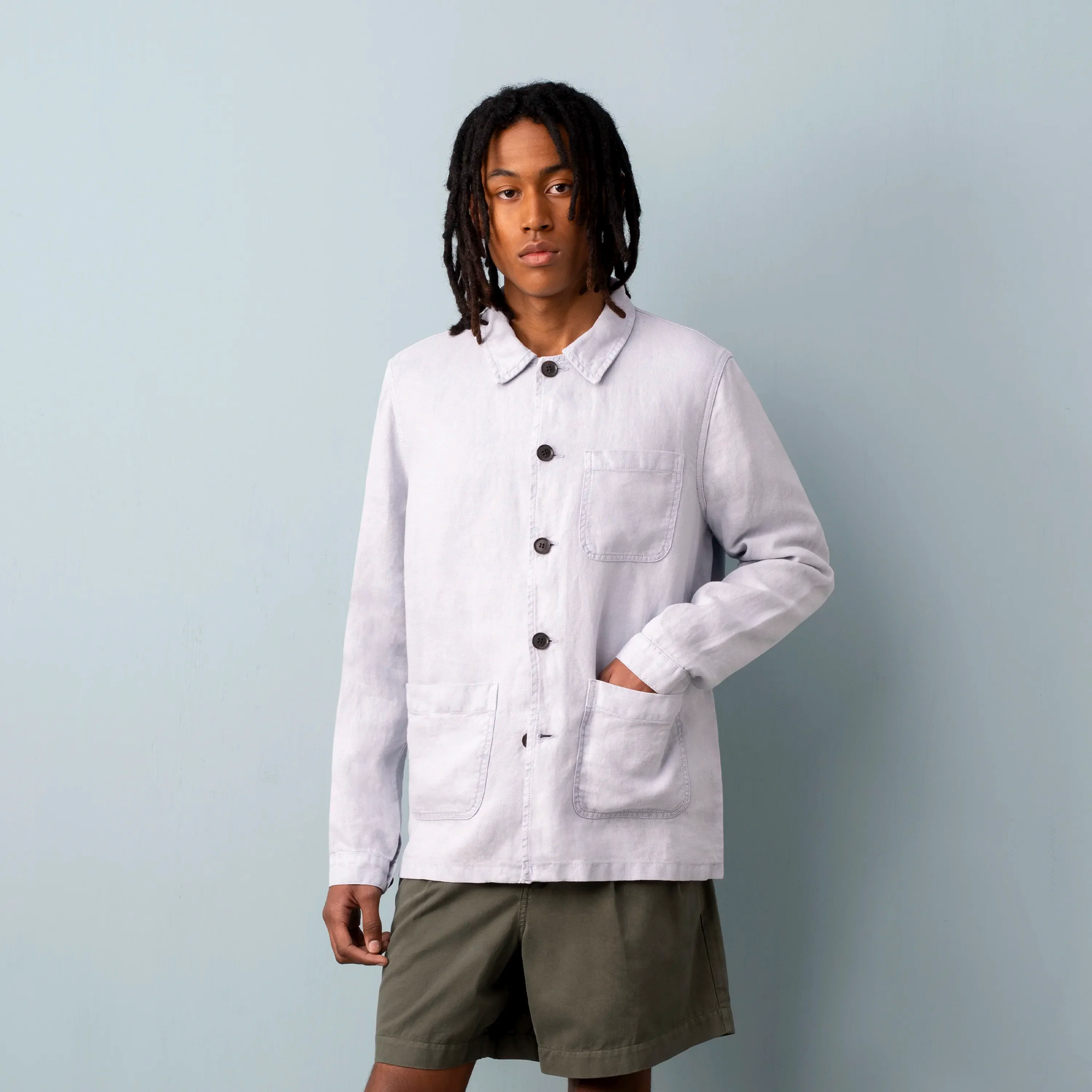 LINEN WORK JACKET - Image 2