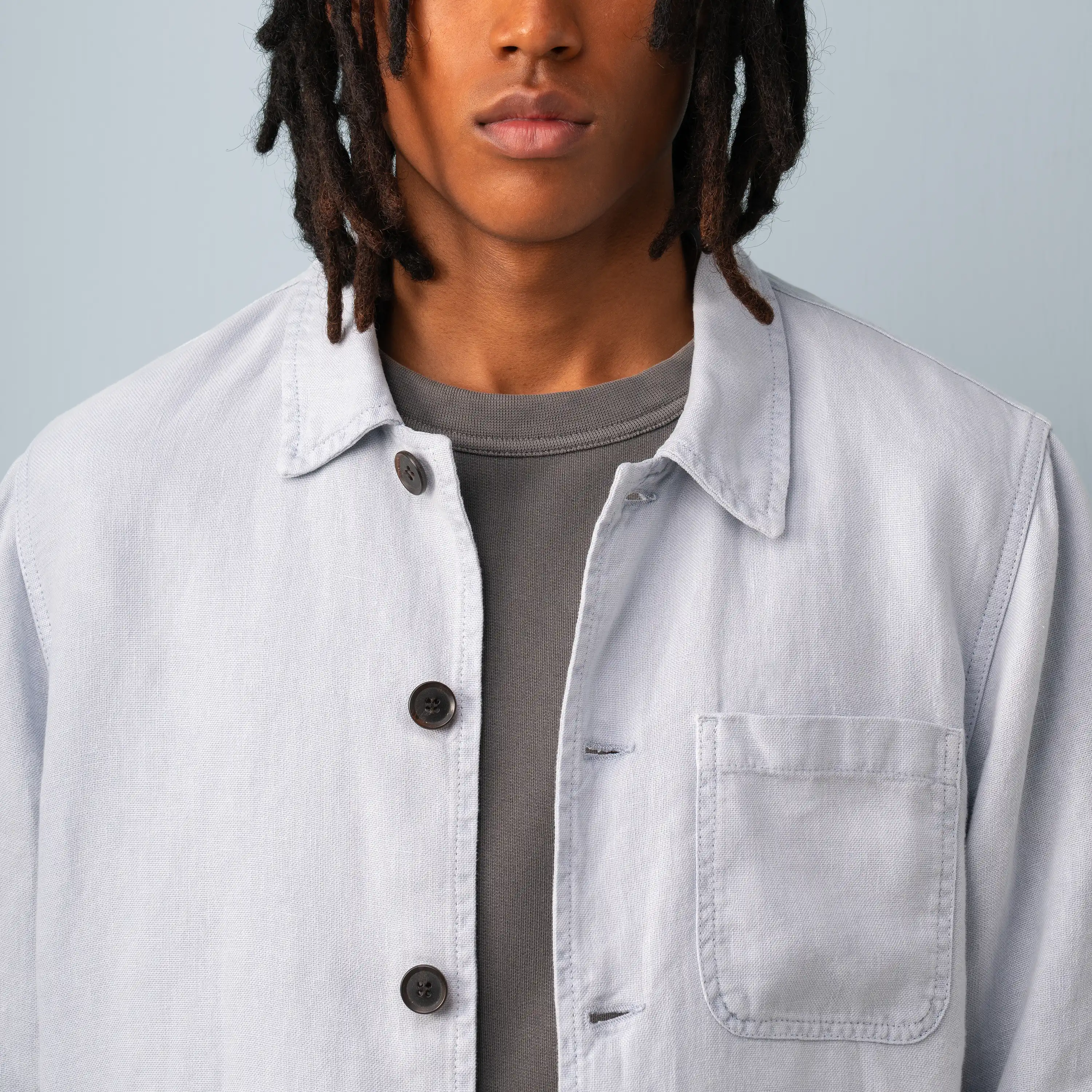 LINEN WORK JACKET - Image 3