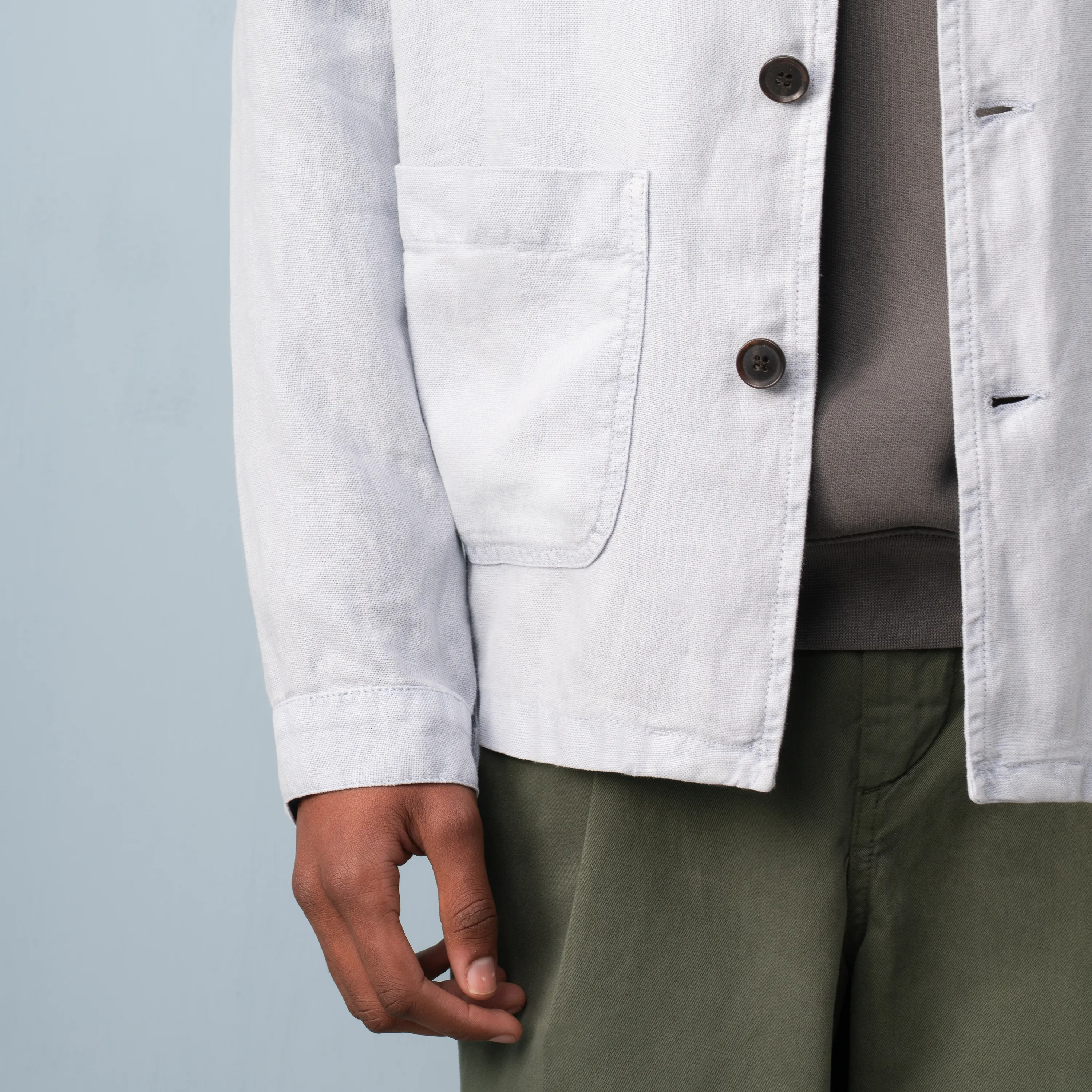 LINEN WORK JACKET - Image 4