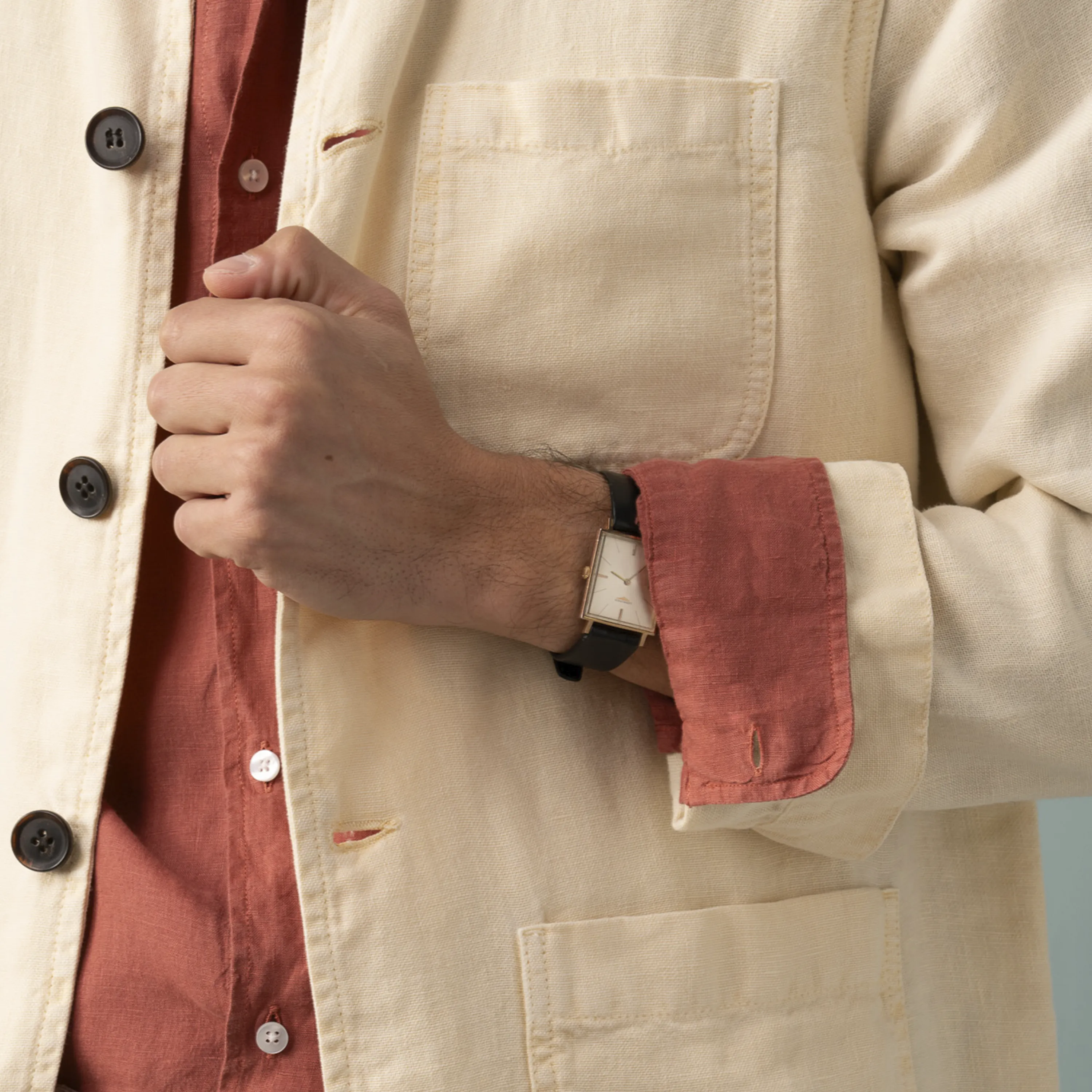 LINEN WORK JACKET - Image 3
