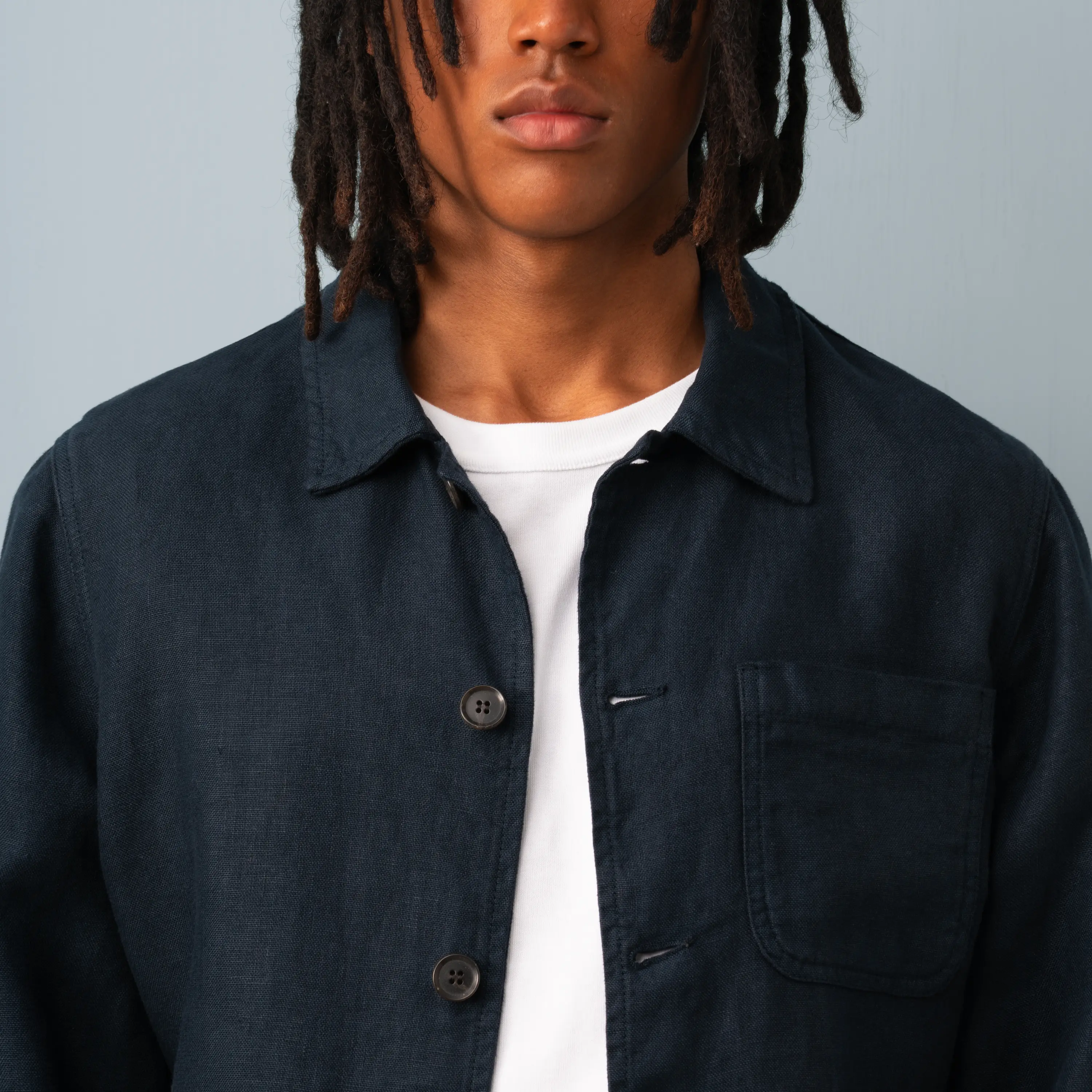 LINEN WORK JACKET - Image 3