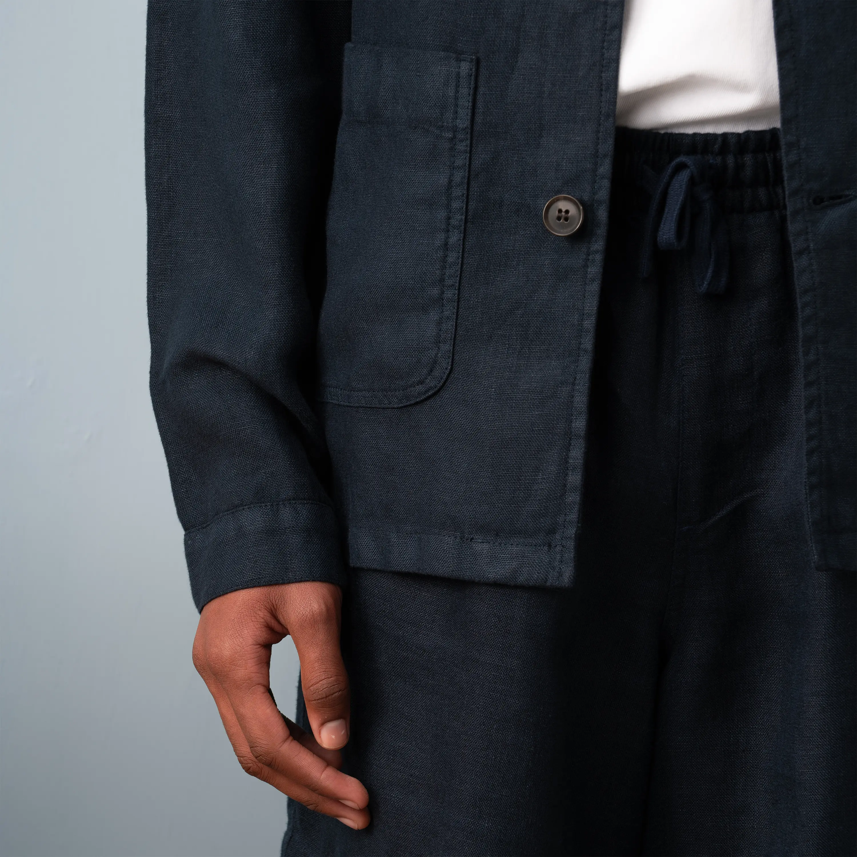 LINEN WORK JACKET - Image 4