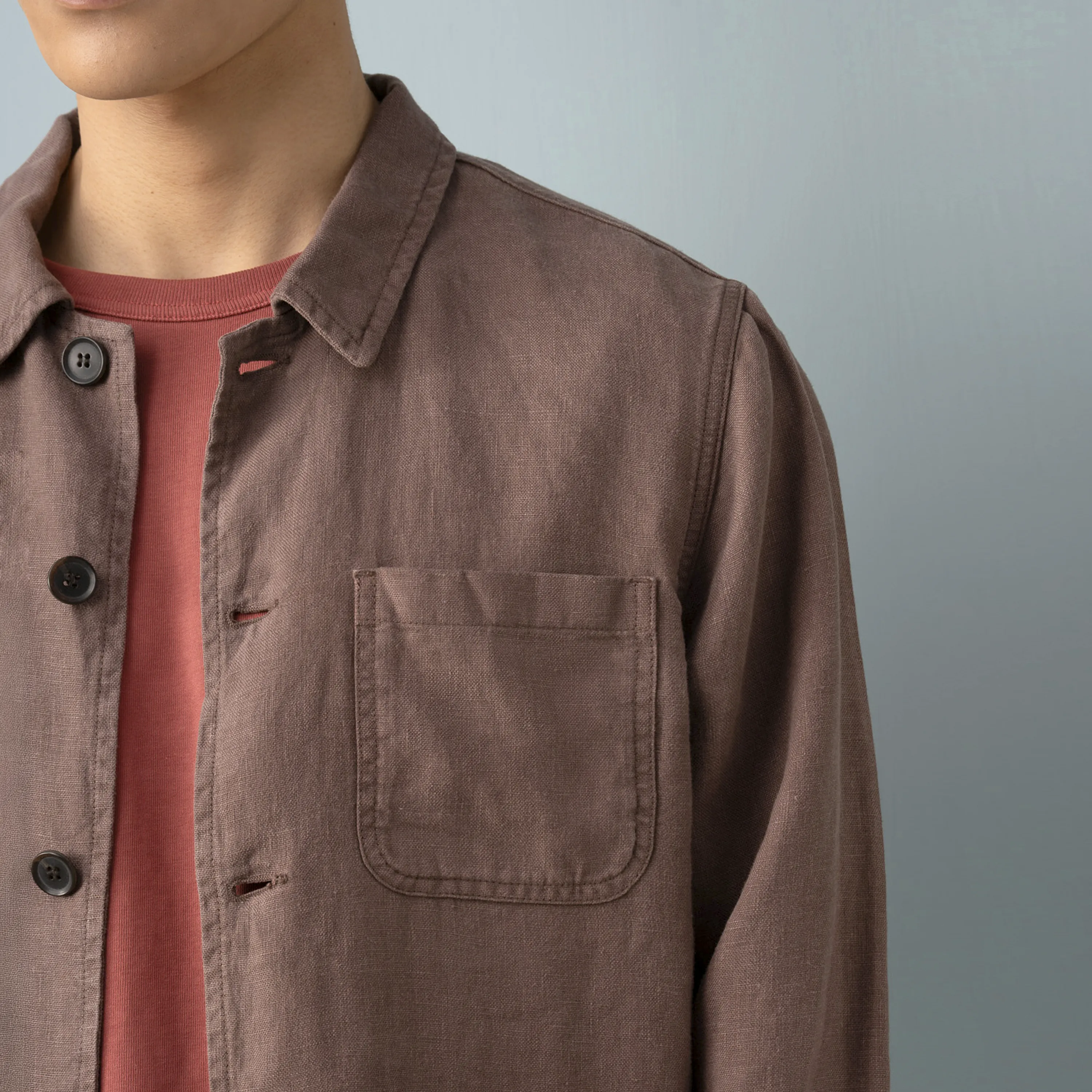 LINEN WORK JACKET - Image 3