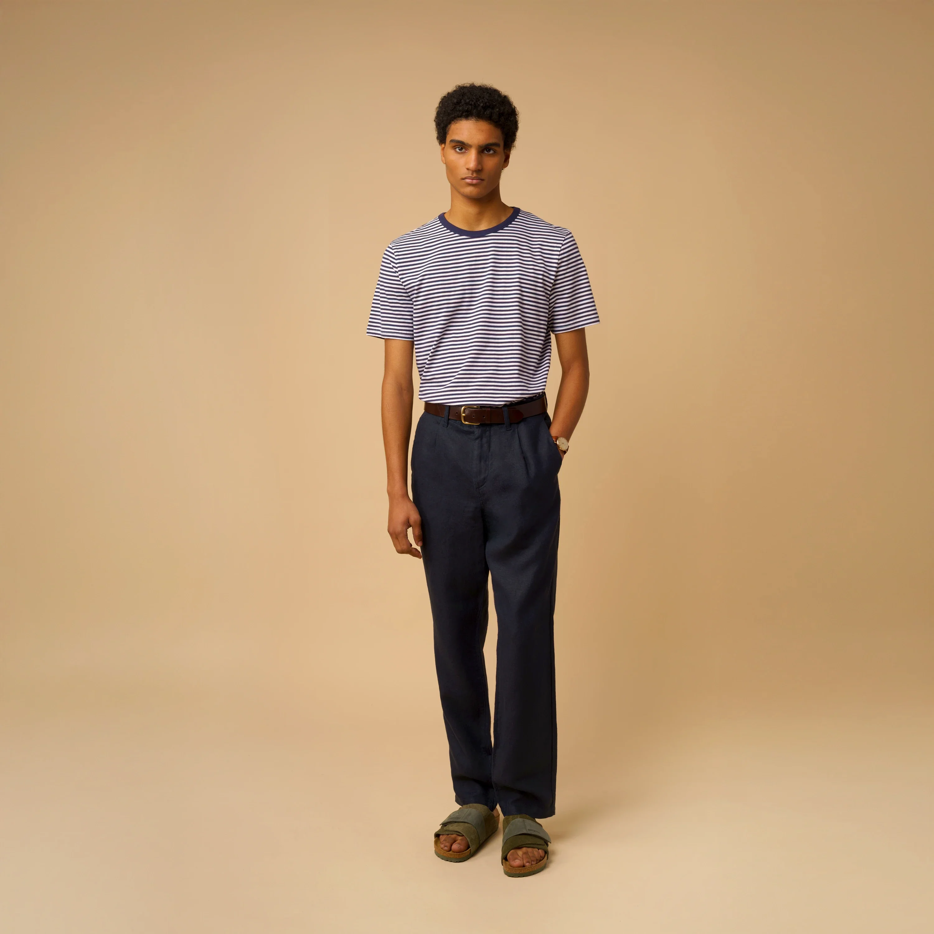 PLEATED LINEN TROUSERS - Image 5