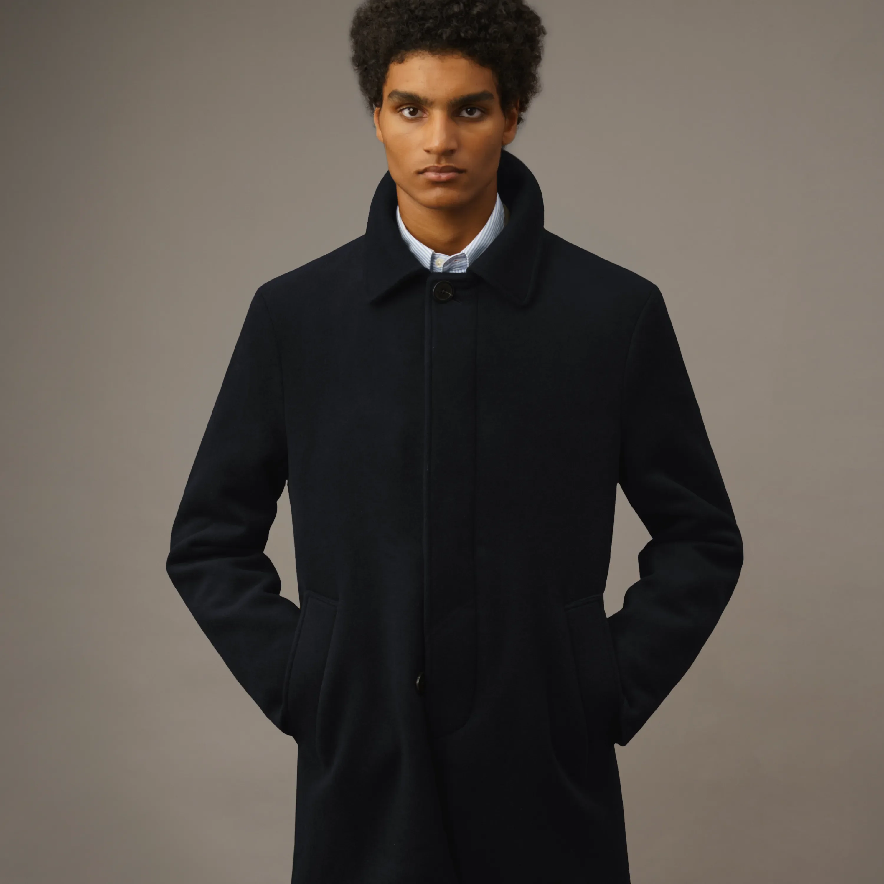REGULAR WOOL COAT - Image 3